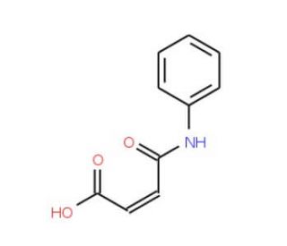cis-4-oxo-4-(phenylamino)but-2-enoic acid (CAS 555-59-9) - chemical structure image