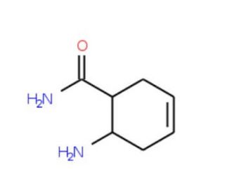 cis-6-Amino-cyclohex-3-enecarboxylic acid amide (CAS 111302-96-6) - chemical structure image