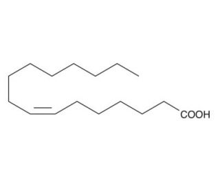 cis-7-Hexadecenoic Acid (CAS 2416-19-5) - chemical structure image