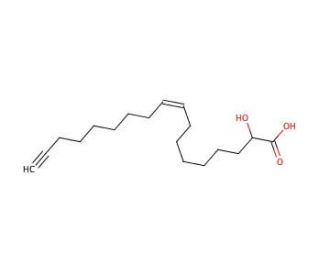 (cis-9)-2-Hydroxy-octadecen-17-ynoic Acid (CAS 47132-19-4) - chemical structure image