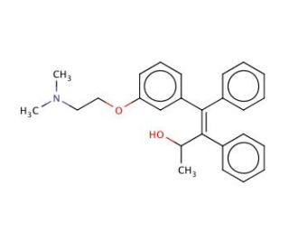 cis-&alpha;-Hydroxy Tamoxifen (CAS 97170-41-7) - chemical structure image