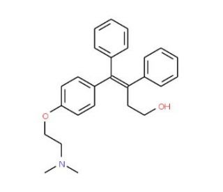 cis-&beta;-Hydroxy Tamoxifen (CAS 97151-04-7) - chemical structure image