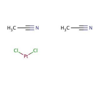 cis-Bis(acetonitrile)dichloroplatinum(II) (CAS 13869-38-0) - chemical structure image