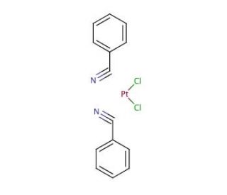 cis-Bis(benzonitrile)dichloroplatinum(II) (CAS 15617-19-3) - chemical structure image