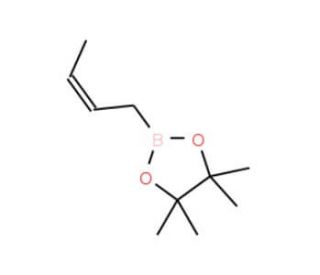 cis-Crotylboronic acid pinacol ester (CAS 69611-01-4) - chemical structure image