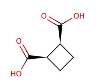 cis-Cyclobutane-1,2-dicarboxylic acid (CAS 1461-94-5) - chemical structure image
