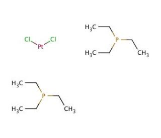 cis-Dichlorobis(triethylphosphine)platinum(II) (CAS 15692-07-6) - chemical structure image