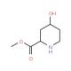 cis-Methyl 4-hydroxy-2-piperidinecarboxylate (CAS 144913-66-6) - chemical structure image