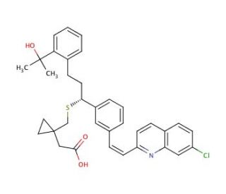 cis-Montelukast (CAS 774538-96-4) - chemical structure image