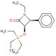 Cis-N-ethyl-4-phenyl-3-triethylsilanyloxy-2-zaetidin-2-one - chemical structure image