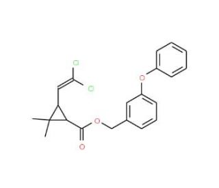 cis-Permethrin (CAS 61949-76-6) - chemical structure image