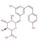 cis Resveratrol 3-O-β-D-Glucuronide (CAS 387372-23-8) - chemical structure image