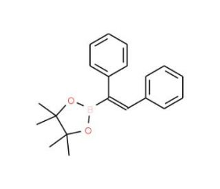 cis-Stilbeneboronic acid pinacol ester (CAS 264144-59-4) - chemical structure image