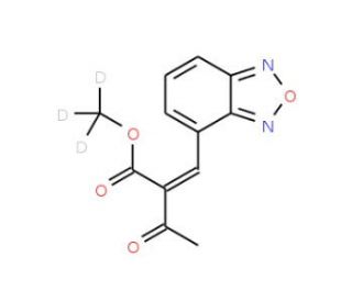 (cis/trans)-2-(4-Benzofurazanylmethylene)-3-oxo-butanoic Acid (Methyl-d3) Ester - chemical structure image