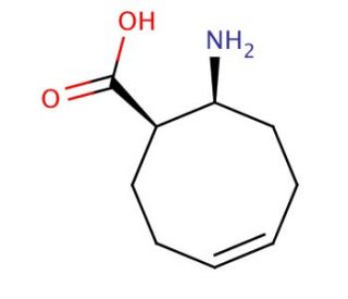 Cis-(z)-8-Amino-cyclooct-4-enecarboxylic acid (CAS 736127-53-0) - chemical structure image