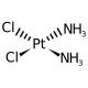 Cisplatin (CAS 15663-27-1) - chemical structure image