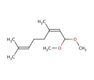 Citral dimethyl acetal (CAS 7549-37-3) - chemical structure image