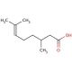 Citronellic acid (CAS 502-47-6) - chemical structure image