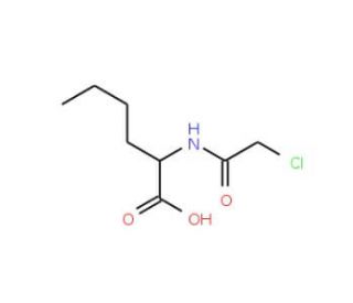 ClAc-L-norleucine (CAS 56787-36-1) - chemical structure image