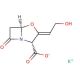 Clavulanic acid potassium salt (CAS 61177-45-5) - chemical structure image