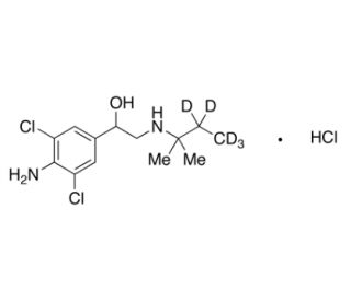 Clenpenterol-d5 Hydrochloride (CAS 1794793-20-6) - chemical structure image