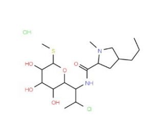Clindamycin Hydrochloride Monohydrate (CAS 58207-19-5) - chemical structure image