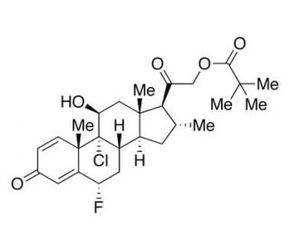 Clocortolone Pivalate (CAS 34097-16-0) - chemical structure image