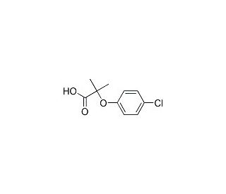 Clofibric acid (CAS 882-09-7) - chemical structure image