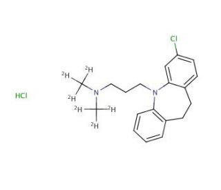 Clomipramine-d6 Hydrochloride (CAS 1189882-28-7) - chemical structure image