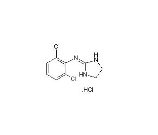 Clonidine hydrochloride (CAS 4205-91-8) - chemical structure image