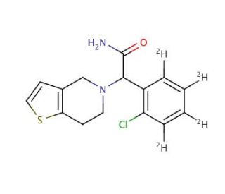 Clopidogrel Amide-d4 (CAS 1219423-91-2) - chemical structure image