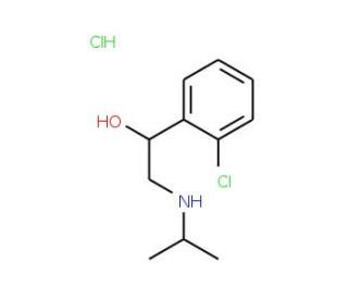 Clorprenaline Hydrochloride (CAS 6933-90-0) - chemical structure image