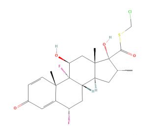 Cloticasone (CAS 87556-66-9) - chemical structure image
