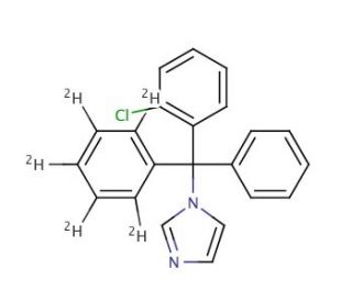 Clotrimazole-d5 (CAS 1185076-41-8) - chemical structure image