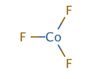 Cobalt(III) fluoride (CAS 10026-18-3) - chemical structure image