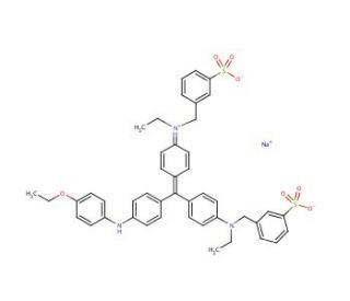 Coomassie Blue R-250 (CAS 6104-59-2) - chemical structure image