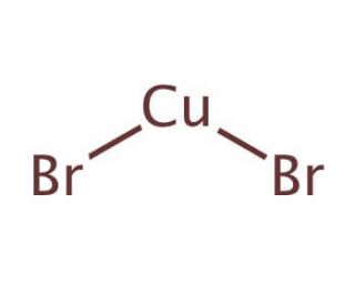 Copper(II) bromide (CAS 7789-45-9) - chemical structure image