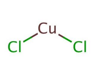 Copper(II) chloride (CAS 7447-39-4) - chemical structure image
