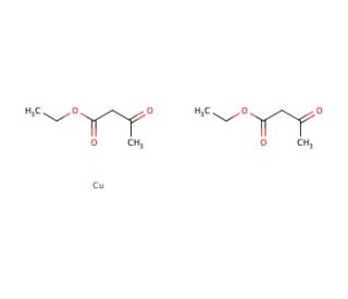 Copper(II) ethylacetoacetate (CAS 14284-06-1) - chemical structure image