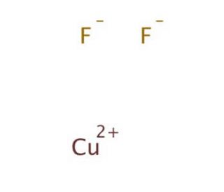 Copper(II) fluoride, anhydrous (CAS 7789-19-7) - chemical structure image