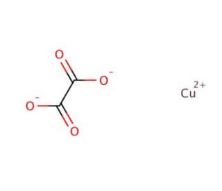 Copper(II) oxalate hemihydrate (CAS 5893-66-3) - chemical structure image