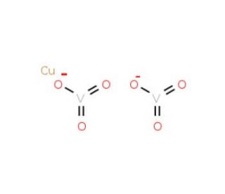 Copper(II) vanadium oxide (CAS 14958-34-0) - chemical structure image
