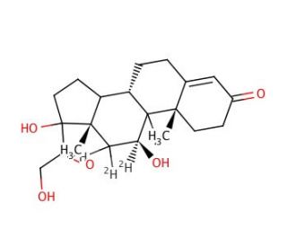 Cortisol-9,11,12,12-d4 (CAS 73565-87-4) - chemical structure image