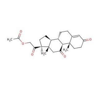 Cortisone 21-acetate (CAS 50-04-4) - chemical structure image