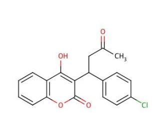 Coumachlor (CAS 81-82-3) - chemical structure image