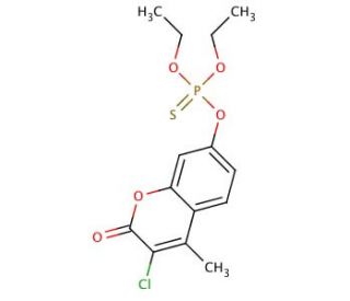 Coumaphos (CAS 56-72-4) - chemical structure image