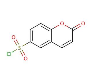Coumarin-6-sulfonyl chloride (CAS 10543-42-7) - chemical structure image