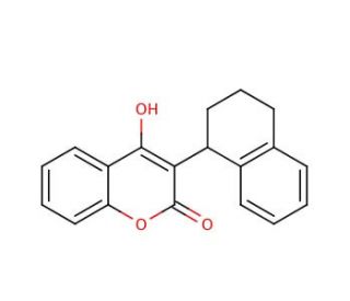Coumatetralyl (CAS 5836-29-3) - chemical structure image