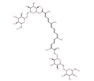 Crocin (CAS 42553-65-1) - chemical structure image