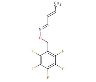Crotonaldehyde-O-pentafluorophenylmethyl-oxime (CAS 932710-52-6) - chemical structure image